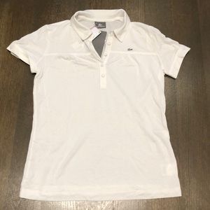 Brand new Lacoste polo white